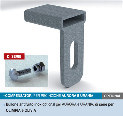 COMPENSATORI PER RECINZIONE AURORA E URANIA